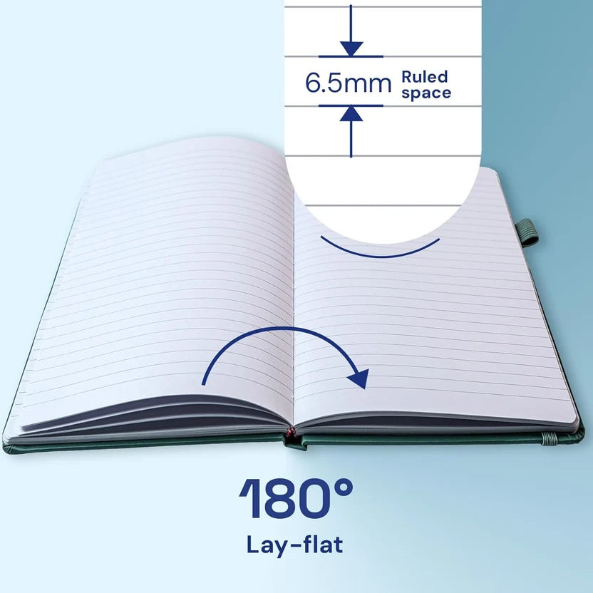 A6 Pocket Notebook 3 Pack, 3.5" x 5.7" Small Hardcover Lined Journals for Work Notes