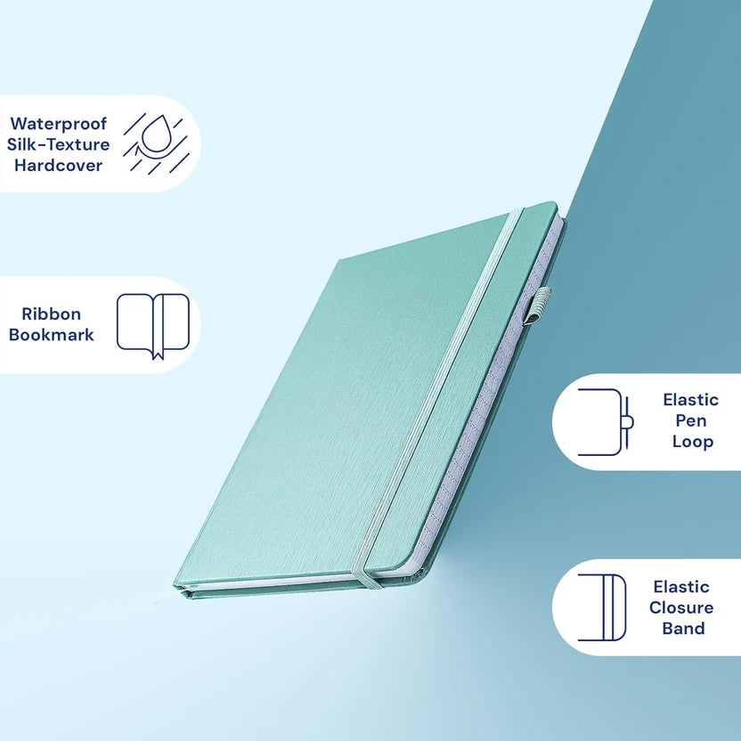 A6 Pocket Notebook 3 Pack, 3.5" x 5.7" Small Hardcover Lined Journals for Work Notes