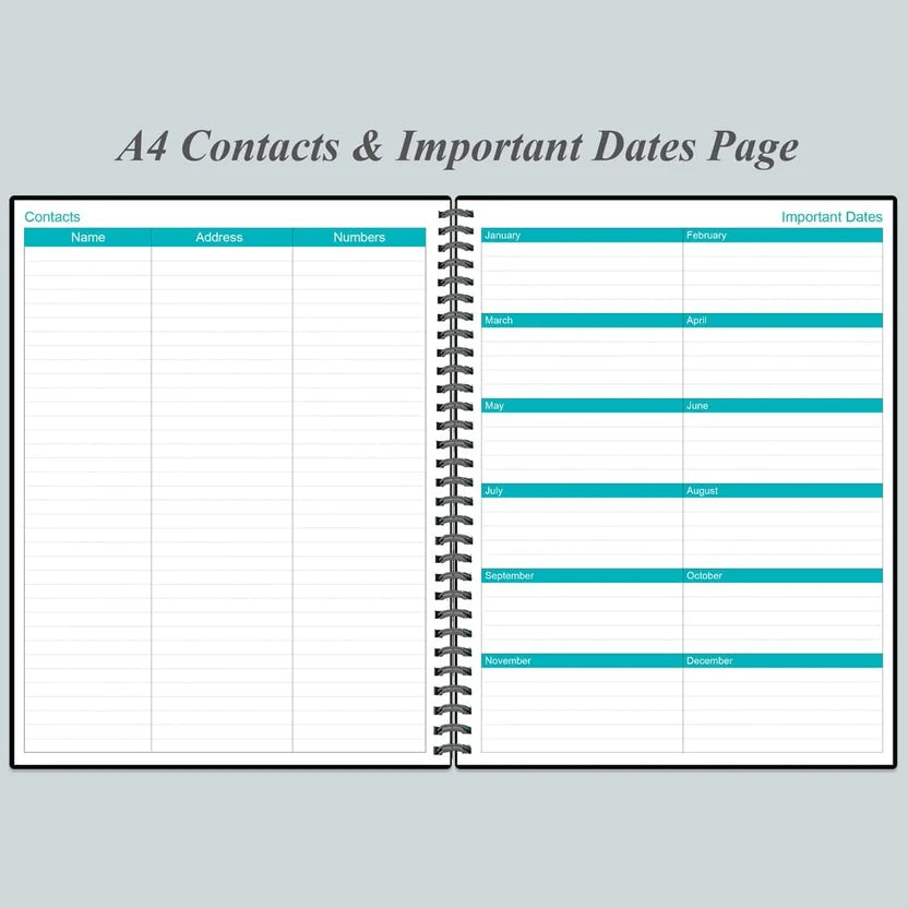 Undated Planner Pro - 8.5" x 11" Weekly & Monthly Planner to Achieve Goals & Increase Productivity