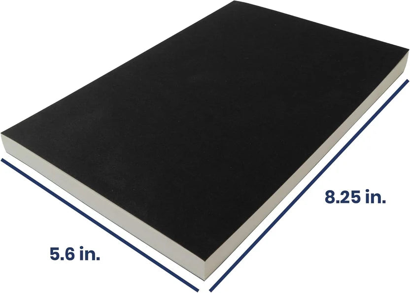 LayFlat Sketchbook - 5.5 x 8.25 Inches - Black Blank Note Book